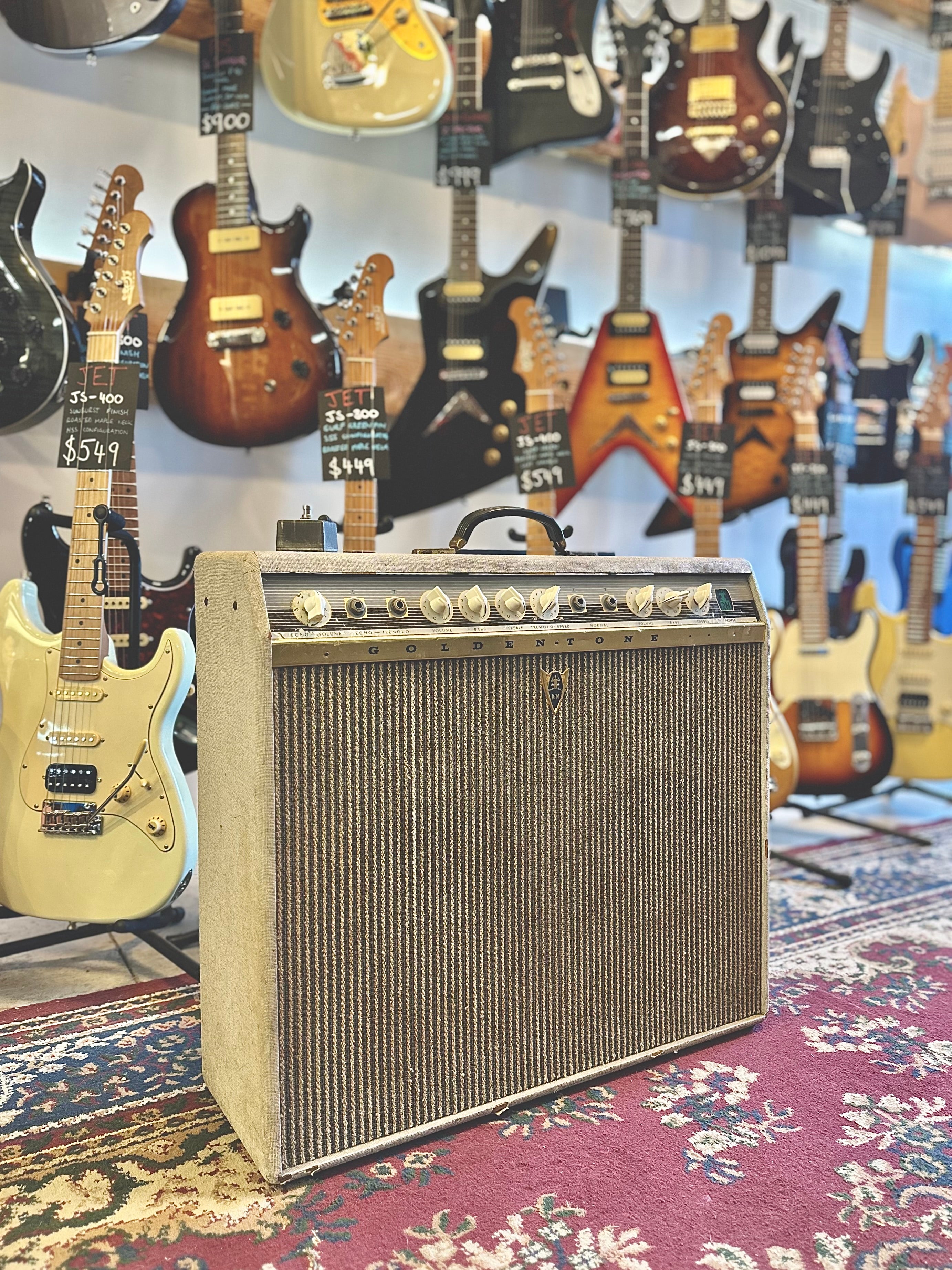 Goldentone | 1755 | 40w | 2x12 | Slimline Combo | 1965 | Re-Conditioned | Vintage Goldentone | 1755 | 40w | 2x12 | Slimline Combo | 1965 | Re-Conditioned | Vintage